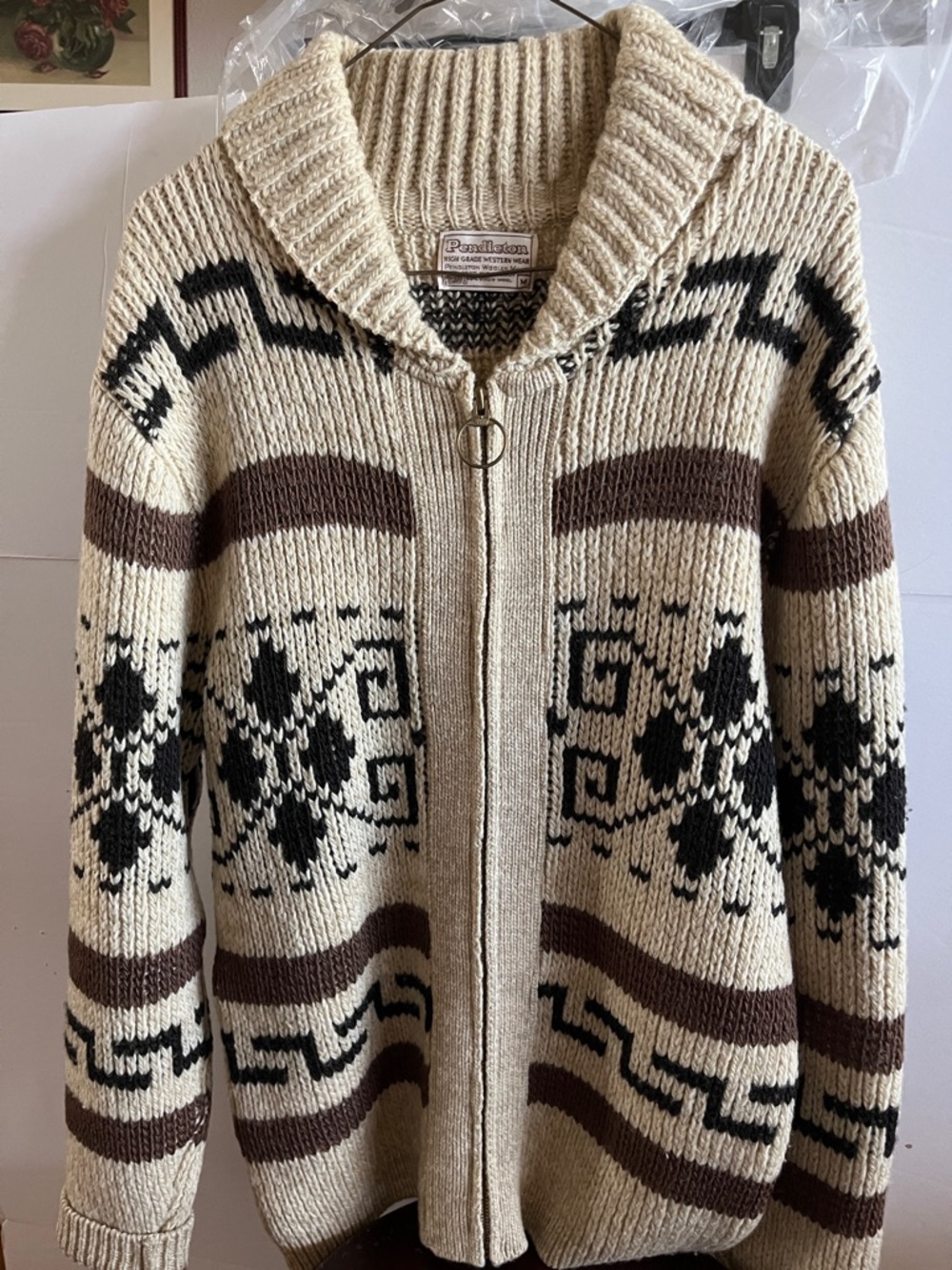 Vintage Pendleton original Westerley cardigan sweater The Dude